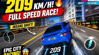 209 KM/H की Speed! 😱🔥 City Racing Game में Full Speed Car Race 🏎️💨 | Gaming Video
