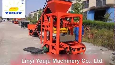 Solid concrete block making machine QTJ4-26 manual hollow block making machine price list