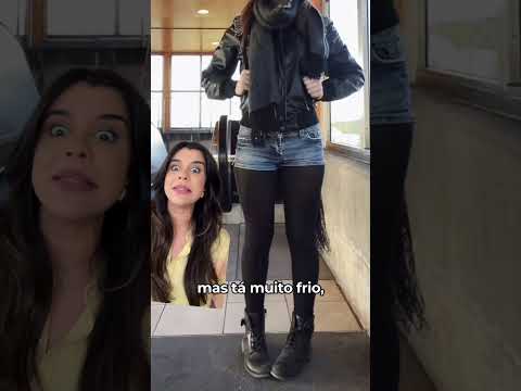 Meia calça com short jeans pra mim NÃO DÁ!