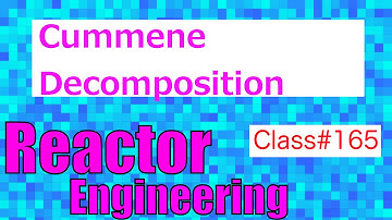 Cummene Decomposition: Catalytic Mechanisms Proposal // Reactor Engineering - Class 165