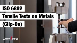 Clip-On Extensometer: easy and accurate strain measurement for tensile tests on metals to ISO 6892