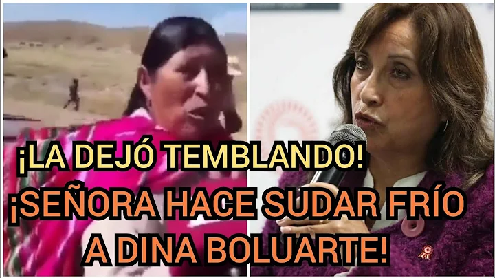 DINA BOLUARTE SUDA FRO ANTE LAS PROTESTAS EN PER C...