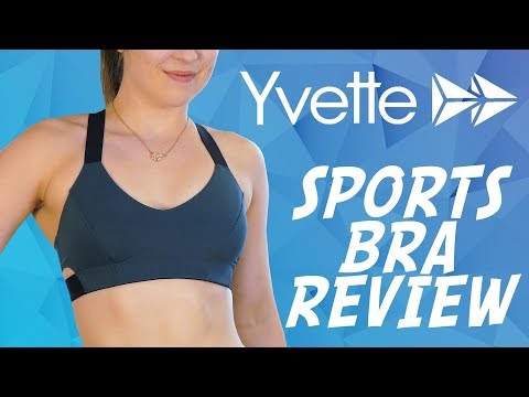 Sports Bra Haul & Review with Hannah! Yvette Sports Bras, Compression Bra for Workouts