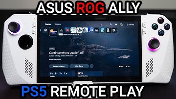 ROG Ally PS5 Remote Play 🎮 How to do remote play on PS5 - Official app & Chiaki!