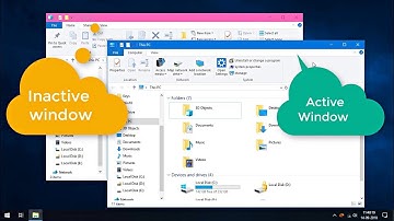 CHANGE COLOR OF INACTIVE WINDOW TITLE BAR - 1-MINUTE TIPS - WINDOWS 10 TIPS & TRICKS