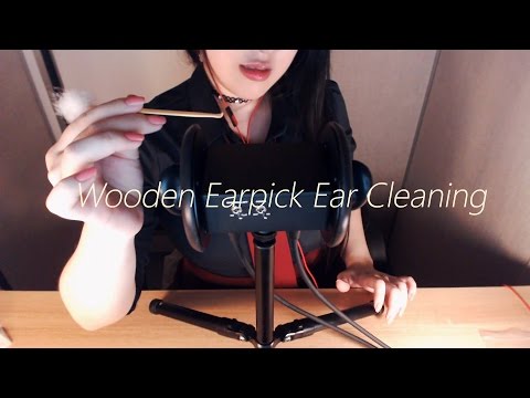 ASMR Realistic! Rough Ear Cleaning with Wooden Ear Pick 1H