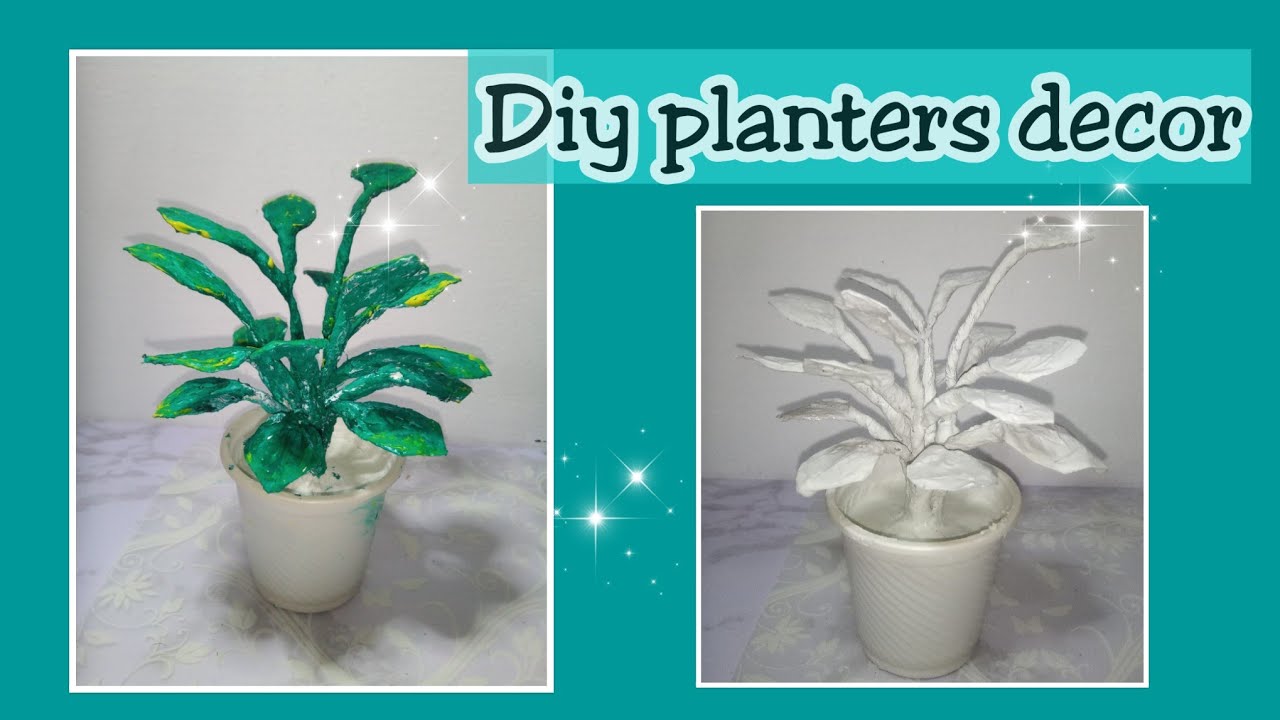 Diy planters decor using foil YouTube
