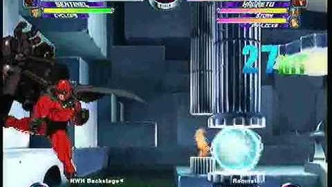 MvC2 Online (360): NWH Backstage (Cab/Sent/Cyke) vs Brett (MSP) 12 .:1.21.10:.