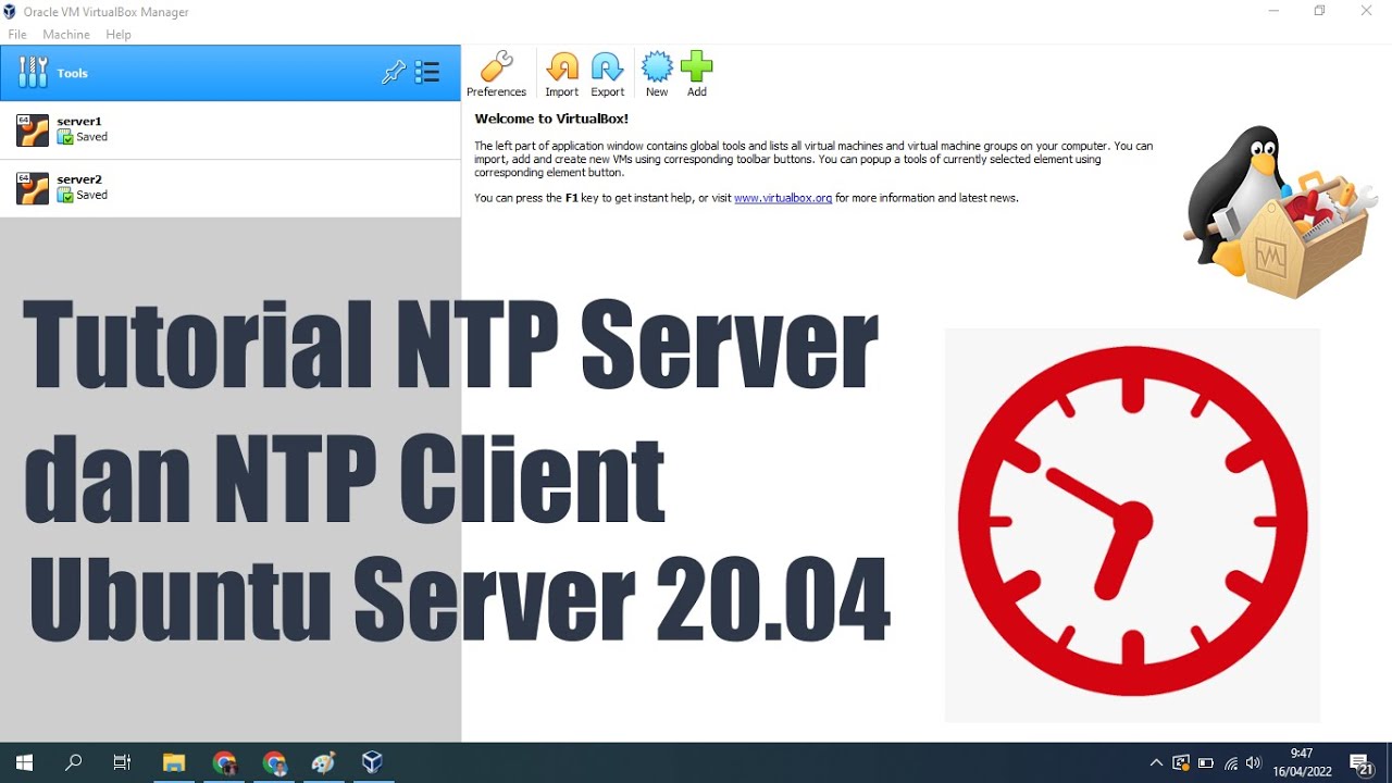 Tutorial NTP Server dan NTP Client Ubuntu Server - YouTube