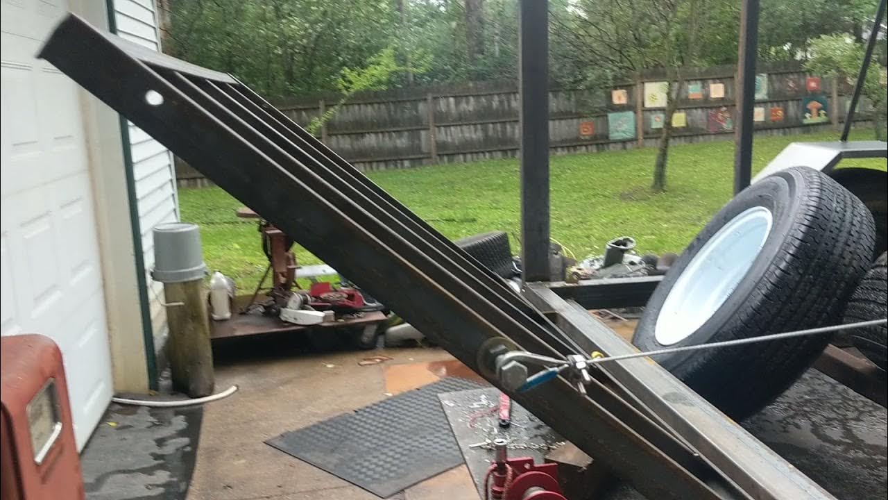 Fabricated trailer tailgate assist. YouTube