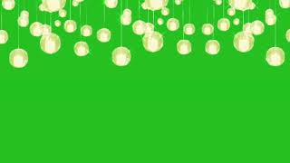 Hanging Lights Green Screen | No Copyright