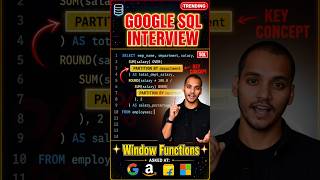 Google asks this SQL question in interviews |SQL Windows Functions #learnsql #dataanalyst #mysql