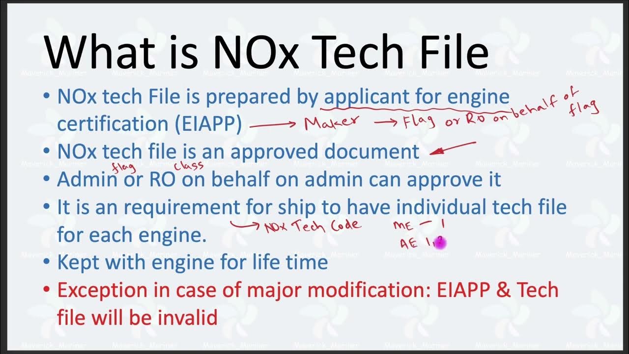 NOx technical file part 1 MEO orals & Writtens Marpol Annex 6 - YouTube