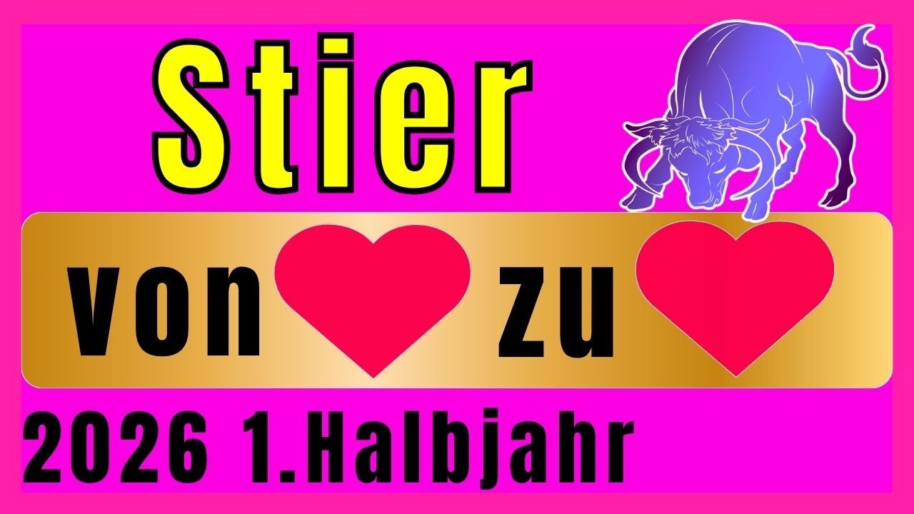 STIER ♉️ WOW‼️UNFASSBAR SPANNEND🍀👍❤️ Januar, Februar, März bis Juni 2026 | Orakel | Tarot | Liebe