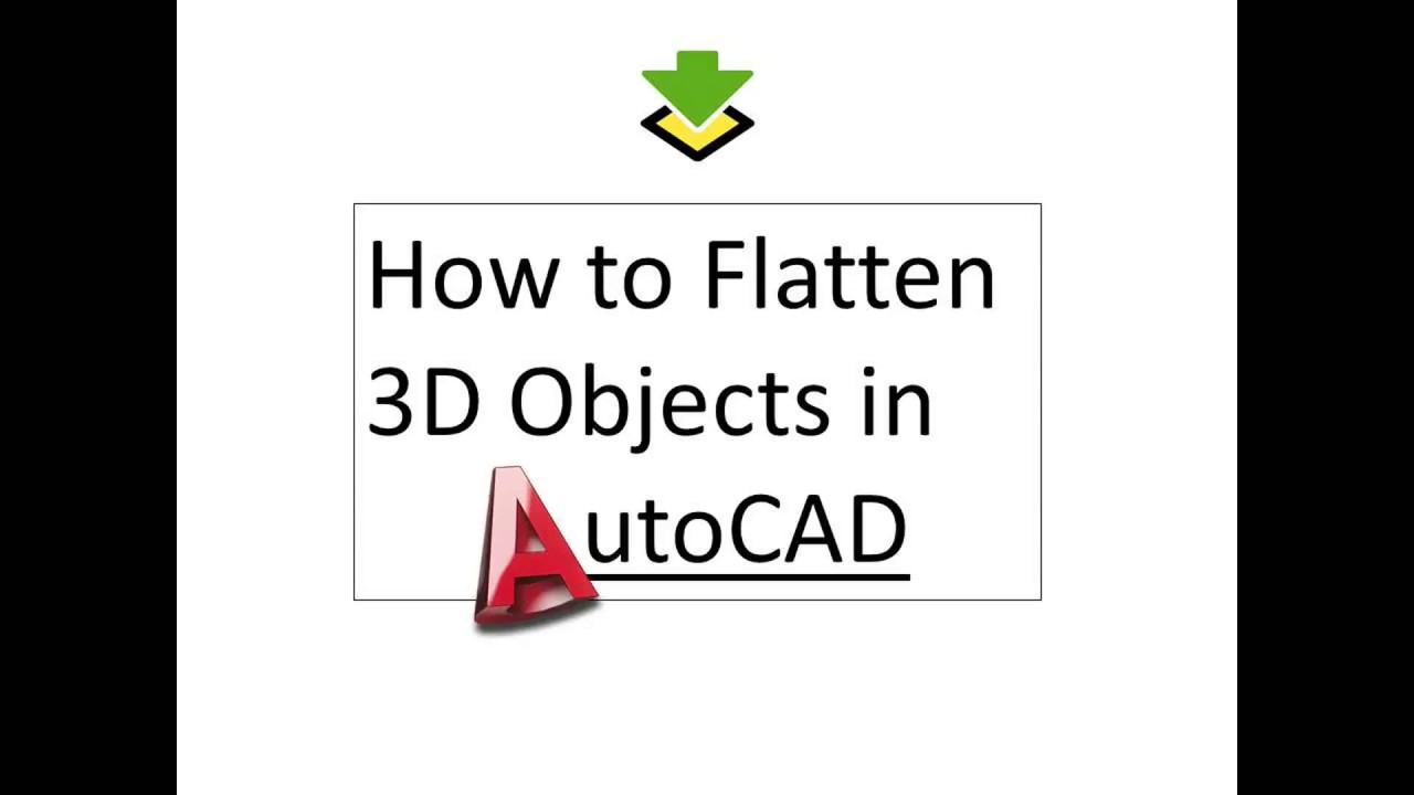  New How to Flatten 3D to 2D in AutoCAD!!