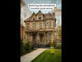 From Ruin to Luxury: 60-Second Abandoned House Transformation #beforeandafter #restoration