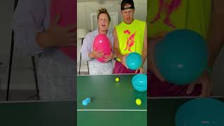 GIANT Surprise Egg Challenge PING PONG BALLS MESS win BIG Money prize #shorts