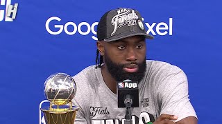 Jaylen Brown talks winning ECF MVP, FULL Postgame Interview 🎤