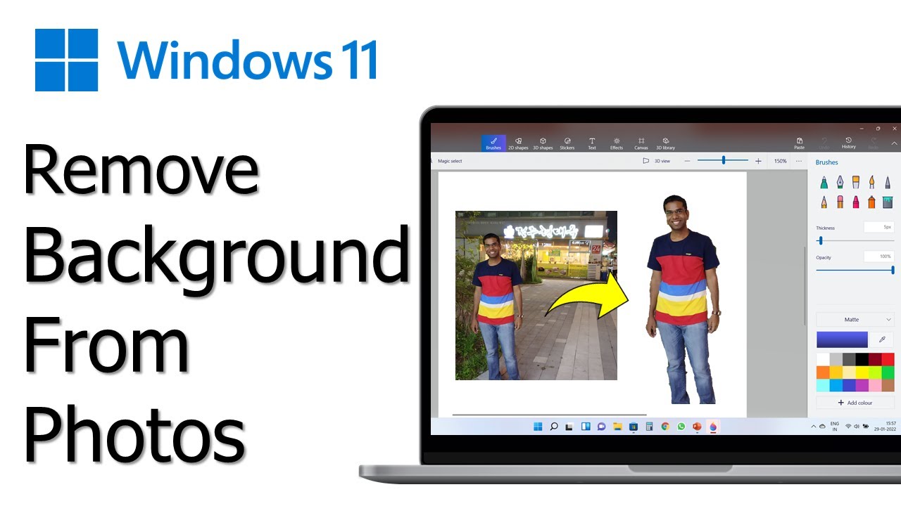 How To Remove Background From Picture In Windows 11 YouTube