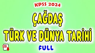 25) Çağdaş Türk ve Dünya Tarihi FULL Genel Tekrar - KPSS Tarih 2024