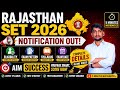 Rajasthan SET 2026 Notification Out | Eligibility & Exam Pattern