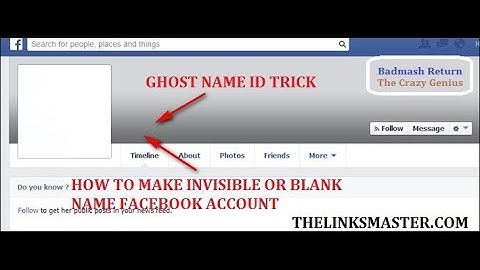 How To Make Invisible Blank (Empty) Name Facebook Account Without Proxy ! Hide Facebook Profile Name