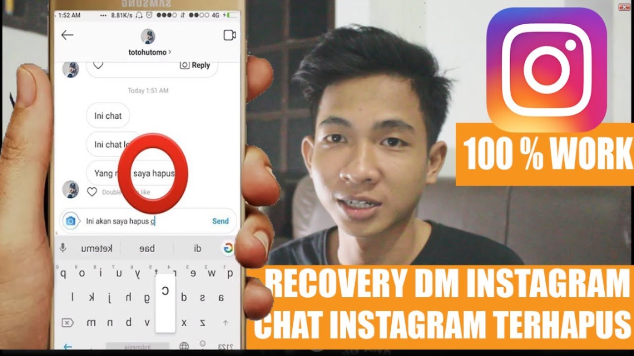 Mengembalikan Dm / Chat / Pesan Instagram Yang Terhapus Dengan Android & Ios Terbaru ! Xtx Tutorial - Youtube