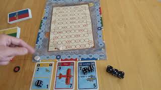 Lucky Loop board game - how to play and review  * Amass Games * dice planes tricks stunts loops screenshot 2