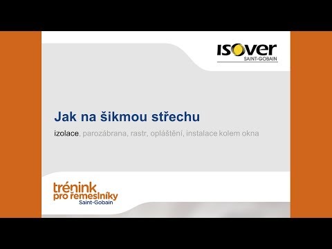 Jak na šikmou střechu - IZOLACE