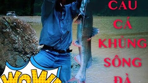 Câu cá dưới chân đập Sông Đà khi đang xả lũ - Thủy Điện Hòa Bình