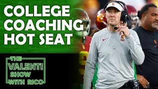 College Coaching Hot Seat | In Football Today | The Valenti Show with Rico