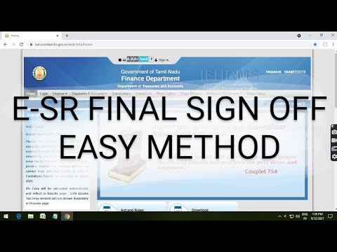 E-SR FINAL SIGN OFF EASY METHOD- IFHRMS HOW TO SIGN OFF E-SR