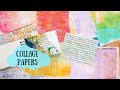 Making Collage Papers with Rice Paper and the Gelli Plate