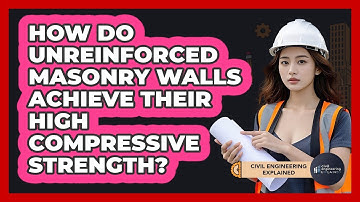 How Do Unreinforced Masonry Walls Achieve Their High Compressive Strength?