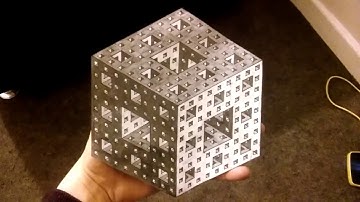 Menger Sponge Optical Illusion