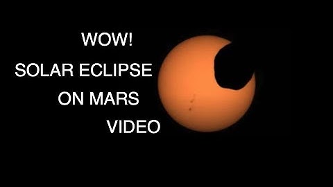 Perseverance Rover Captures Video of Solar Eclipse on Mars [space news]