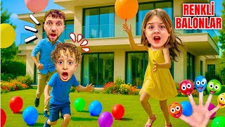 Kuzey Eli̇f Si̇hi̇rli̇ Renkli̇ Balonlar İle Oynadi Balonlar Kayboldu Eyvah Ne Oluyor ??