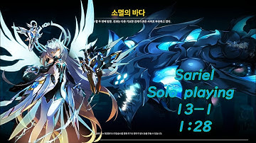 [Elsword KR/엘소드] Code:Sariel 13-1 1:28 +11 VoS [Retry]