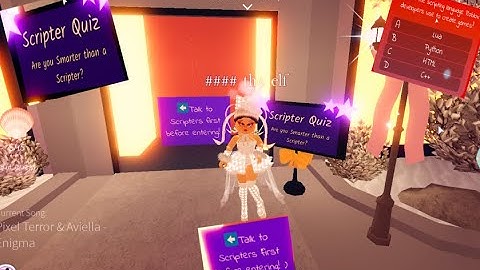 ALL THE ANSWERS TO THE SCRIPTER QUIZ (Roblox Royale High)