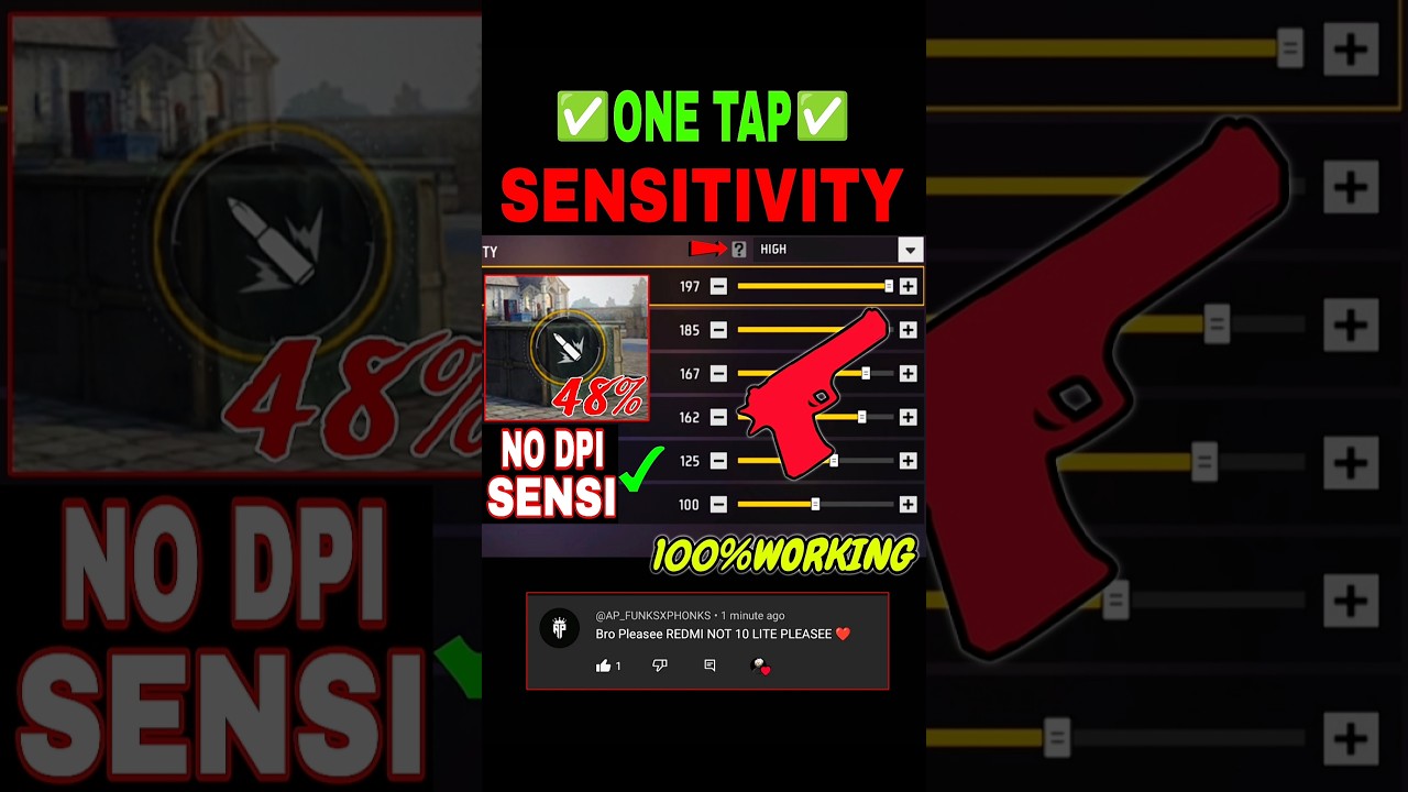 Free Fire Headshot setting 2025 ⚡ Ob49 Update Settings ⚙️| Sensitivity + Hud Settings Free Fire
