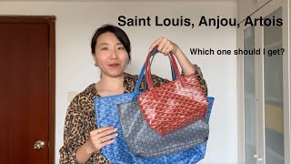 Goyard Tote indepth comparison: Saint Louis vs Anjou vs Artois. Size, Construction, Price, Modshot