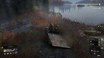 Snowrunner Gameplay: Unfortunate Event Crane Loading and Delivery