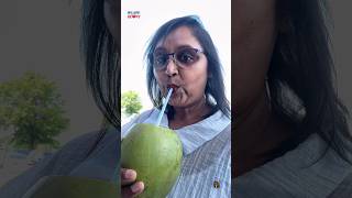 Fresh #coconut water #refreshingdrink enjoyed after a long long time.#teluguvlogsfromusa