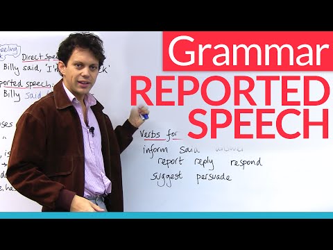 Learn English Grammar: Reported Speech / Indirect Speech