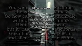 silence is a crime #fy #fyp #music #originalsong #gaza #israelpalestine #antiwar