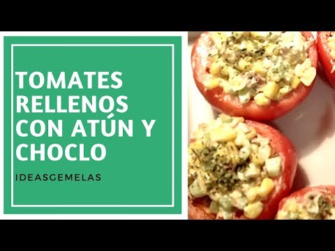 Como hacer huevos rellenos de atún y tomate