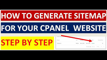 HOW TO GENERATE SITEMAP FOR YOUR CPANEL WEBSITE | ONLINE | SITEMAP.XML FILE || .XML FILE | CPANEL ||