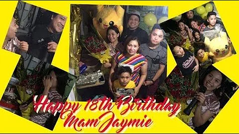HAPPY 18TH BIRTHDAY MAM JAYMIE ALVAREZ