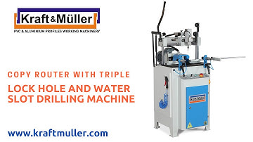 Copy Router with Triple Lock Hole and Water Slot Drilling Machine 3 in 1