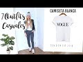 7 OUTFITS CON CAMISETA BASICA BLANCA